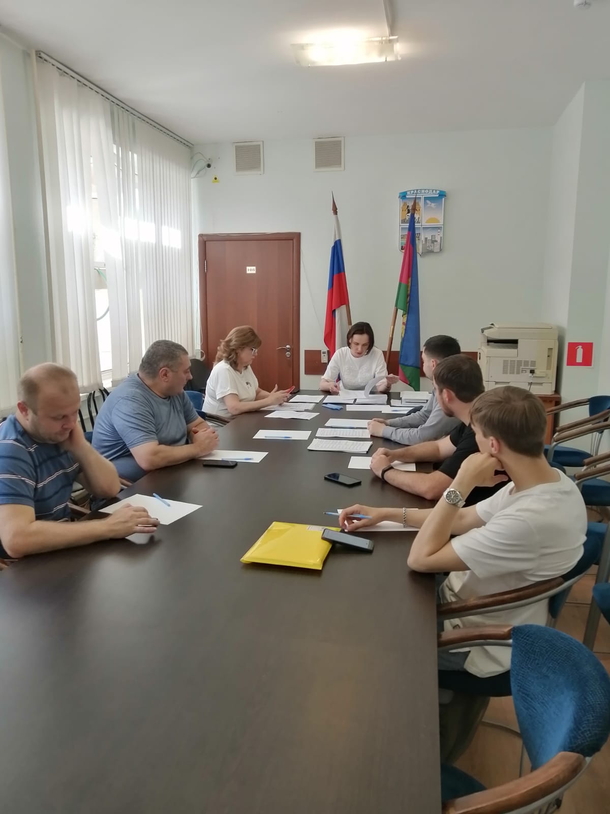 Заседание территориальной избирательнойкомиссии Пашковская г.Краснодара