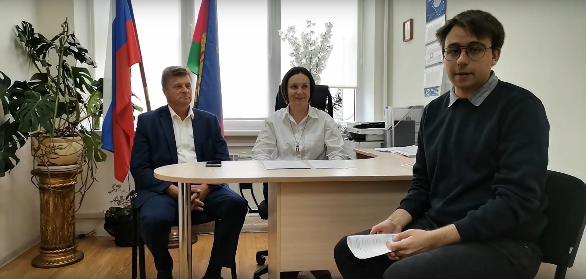 Второе интервью на тему выборов было проведено совместно с ТИК Пашковская