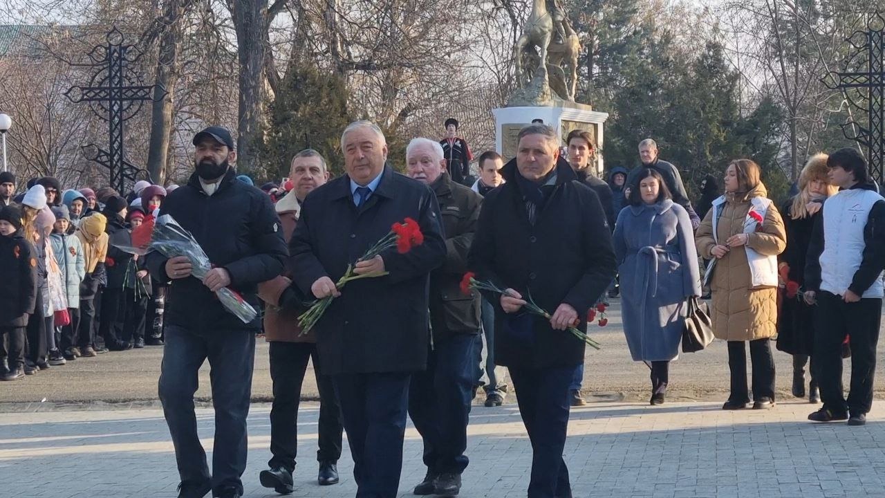 Торжественный митинг, посвященный 82-й годовщине  освобождения Краснодара от немецко-фашистских захватчиков