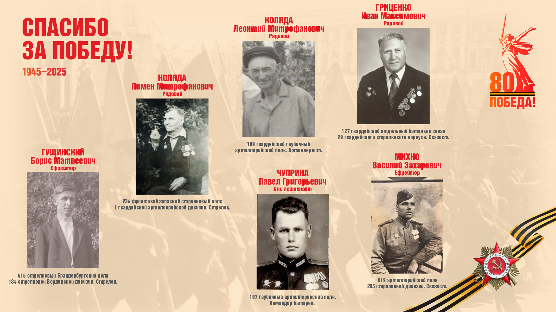 Спасибо за Великую Победу!