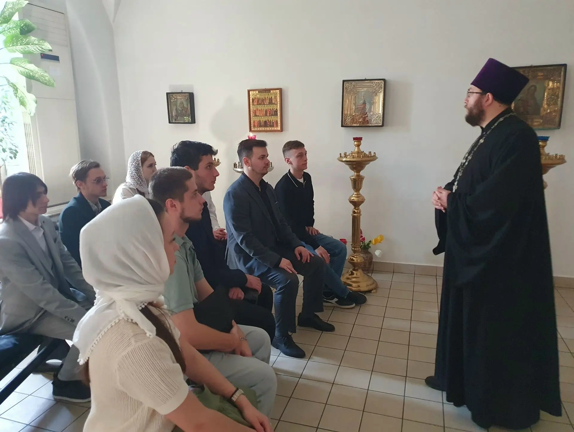 Члены Молодежного Общественного совета при ТИК Калининская г. Краснодара побывали в храме