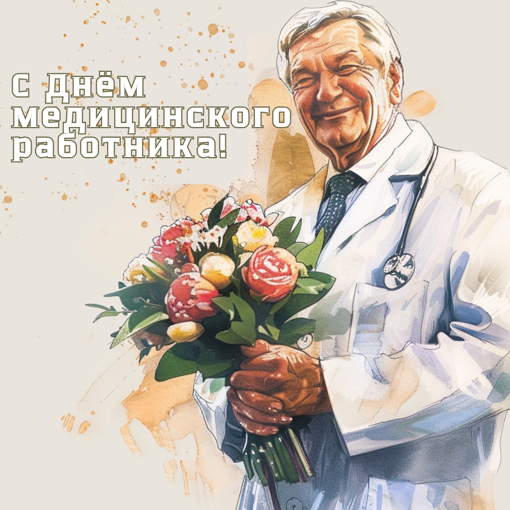 С Днём медицинского работника! Спасибо за жизнь, за подвиг, за будущее!