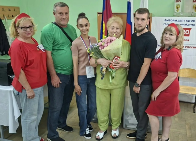 В свой день рождения приняла участие в голосовании Нагорнова Людмила Стефановна.