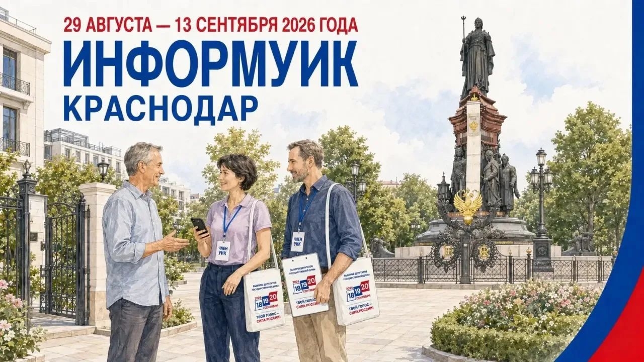 В Краснодаре с 29 августа начнётся адресное информирование избирателей в рамках проекта «ИнформУИК»